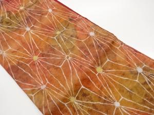 抽象模様織出し名古屋帯